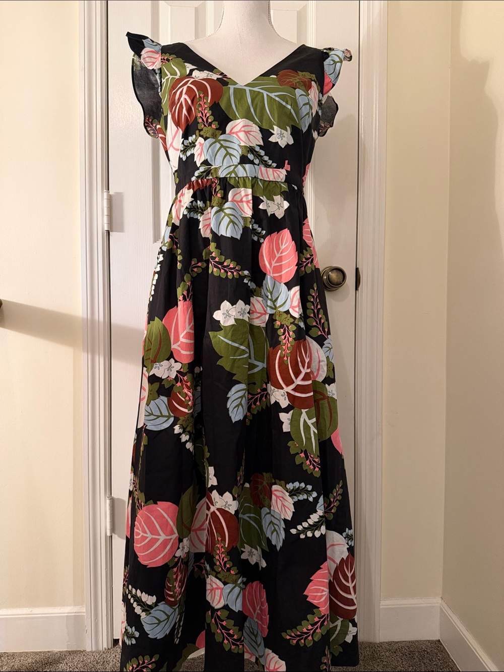 Boden Frill Sleeve Maxi Dress NWT! - Picture 6 of 9